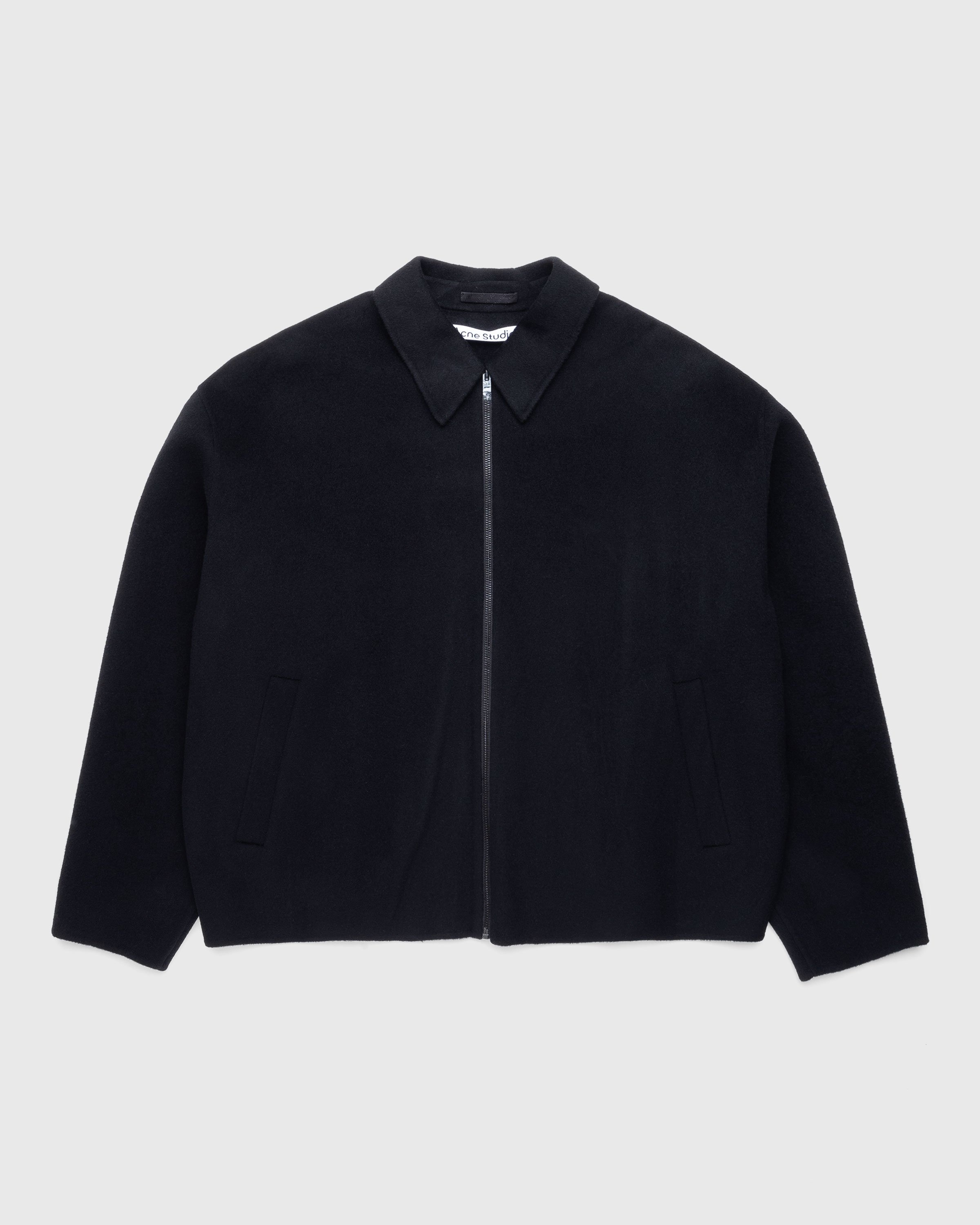 Acne Studios Wool Zipper Jacket Black Highsnobiety Shop